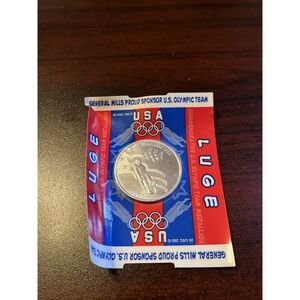 Vintage 1998 Nagano Winter Olympics Team USA Luge Coin General Mills
